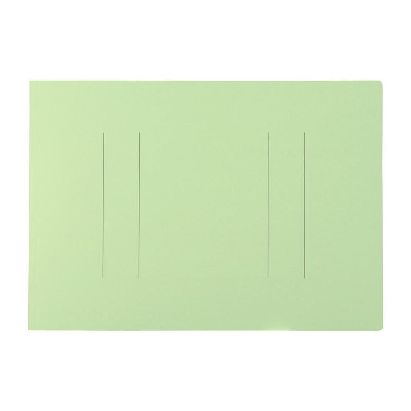 プラス(PLUS) フラットファイル ノンステッチ A3-E 180枚とじ グリーン 10冊パック No.002NT　98-206*10 | PLUS | 02