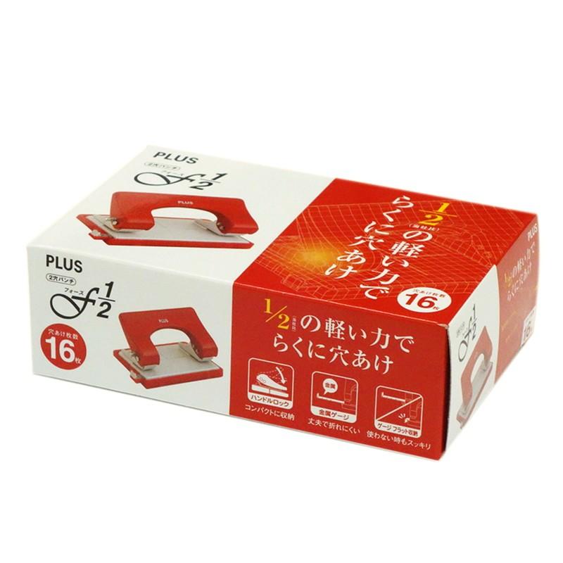 プラス(PLUS) パンチ フォース1/2 レッド PU-816A 　30-695 | PLUS | 01