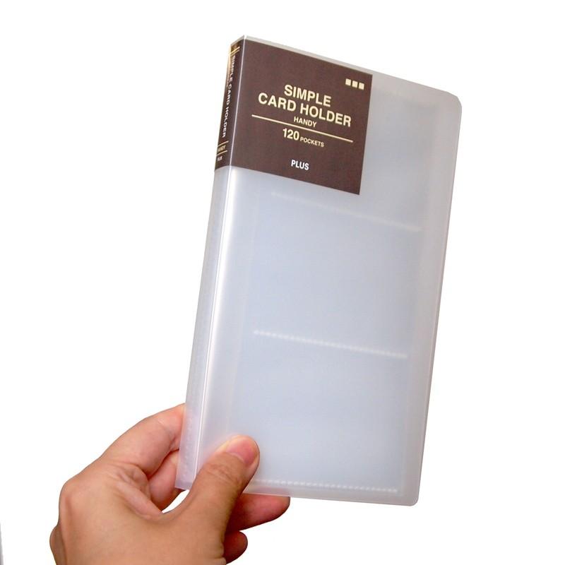 プラス(PLUS) 名刺入れ シンプルカードホルダー バイブルサイズ 120枚用 ピンク FL-301NS　82-433 | PLUS | 04