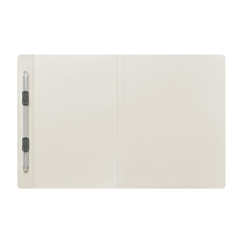 プラス(PLUS) フラットファイル PPフラットファイル B4二つ折り グレー NO.135FP　98-389 | PLUS | 01