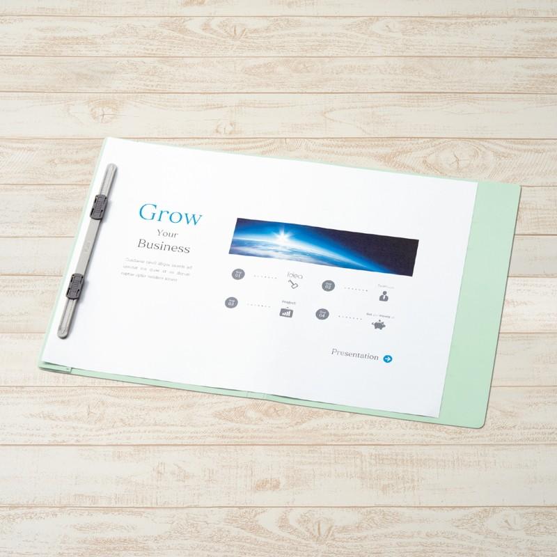 プラス(PLUS) フラットファイル PPフラットファイル B4二つ折り ブルー NO.135FP　98-385 | PLUS | 03