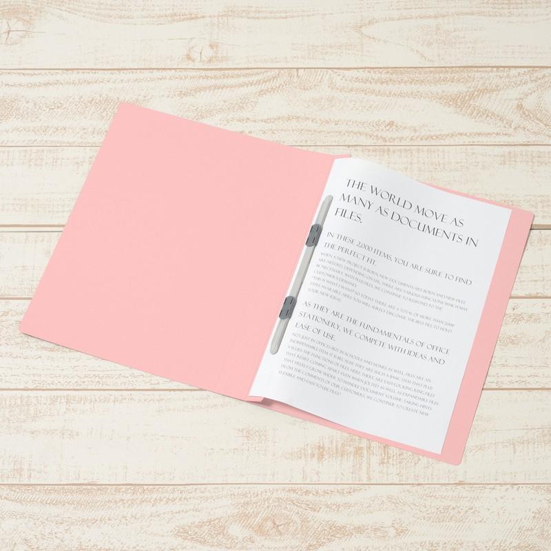 プラス(PLUS) フラットファイル PPフラットファイル A4-S 厚とじ ピンク NO.121PW 98-348 | PLUS | 03