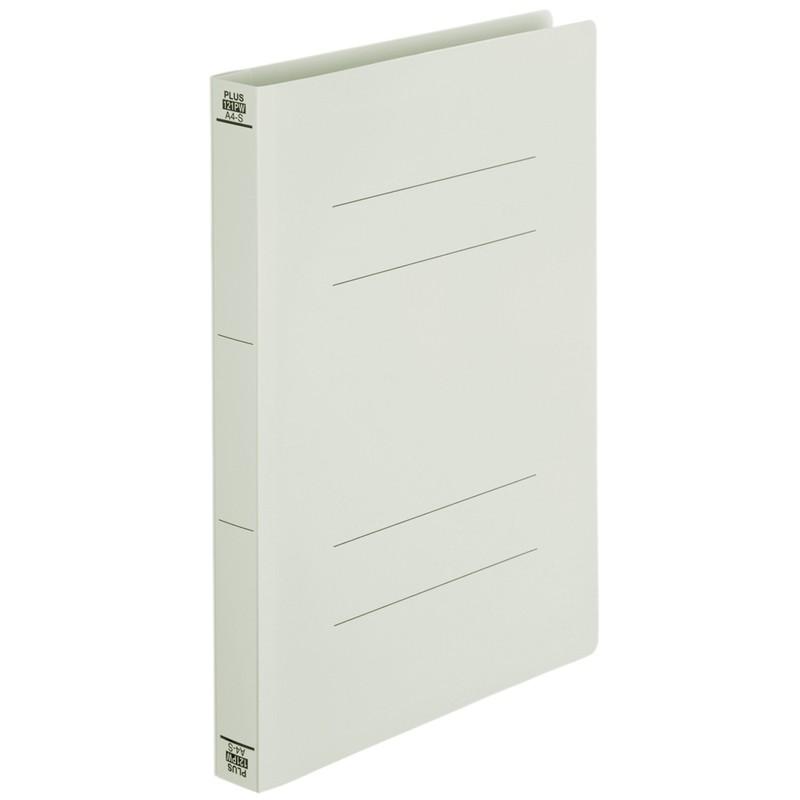 プラス(PLUS) フラットファイル PPフラットファイル A4-S 厚とじ グレー NO.121PW 98-349 | PLUS