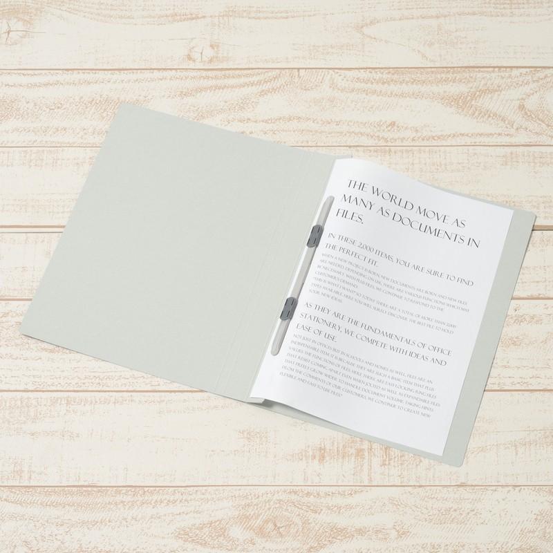 プラス(PLUS) フラットファイル PPフラットファイル A4-S 厚とじ グレー NO.121PW 98-349 | PLUS | 03