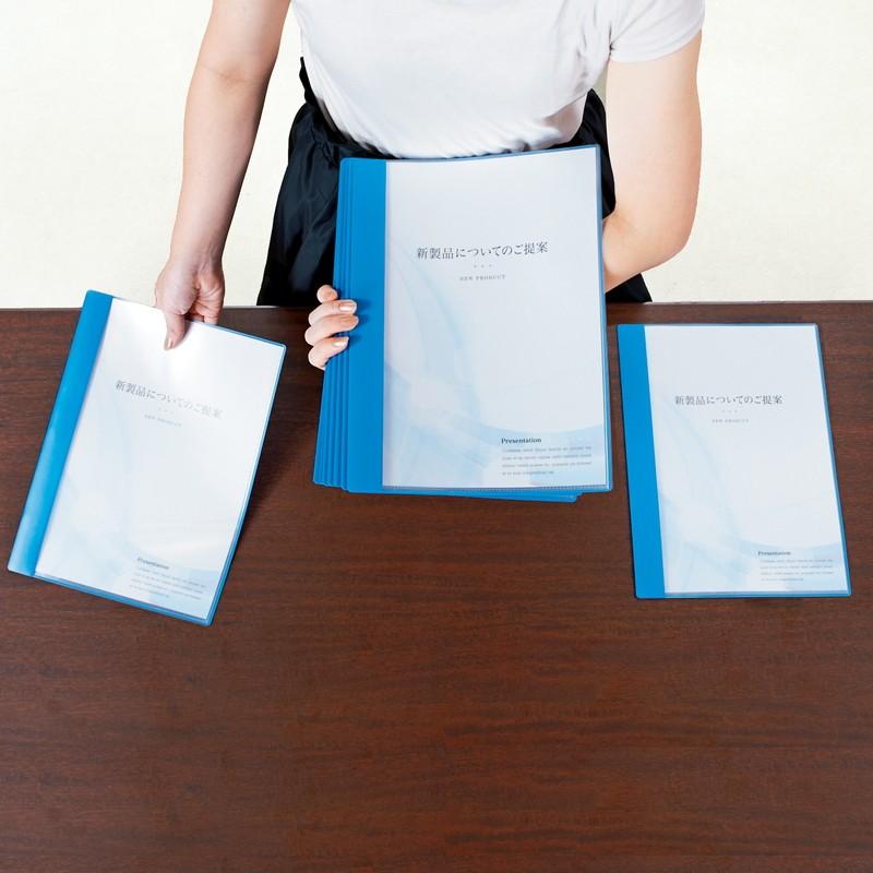 プラス(PLUS) クリアーファイル スリム A4 6ポケット ブルー FL-190CF　78-960 | PLUS | 02