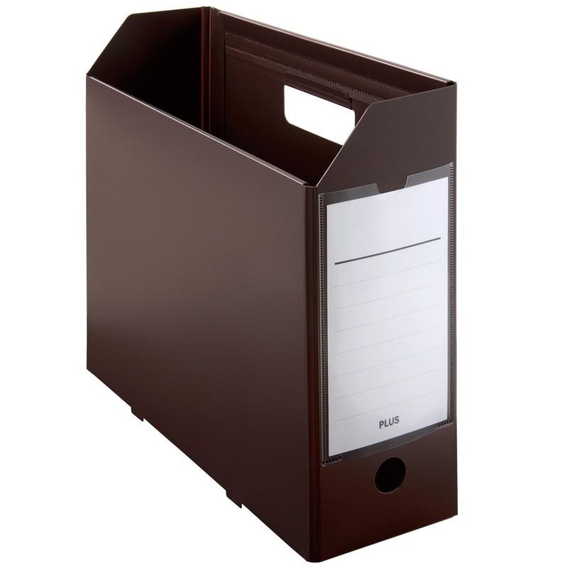 プラス(PLUS) ファイルボックス A4 PPボックスファイル+ ブラウン FL-125BF 76-007 | PLUS | 01