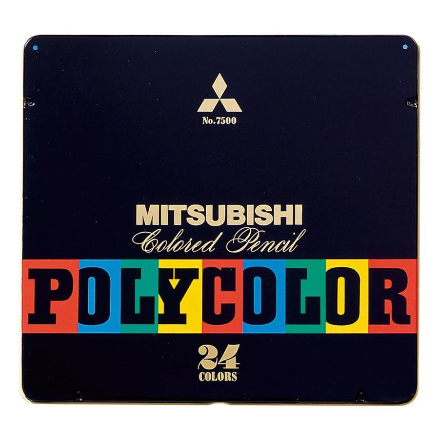 三菱鉛筆 ポリカラー色鉛筆 Ｎo7500 24色 K750024C | 三菱鉛筆