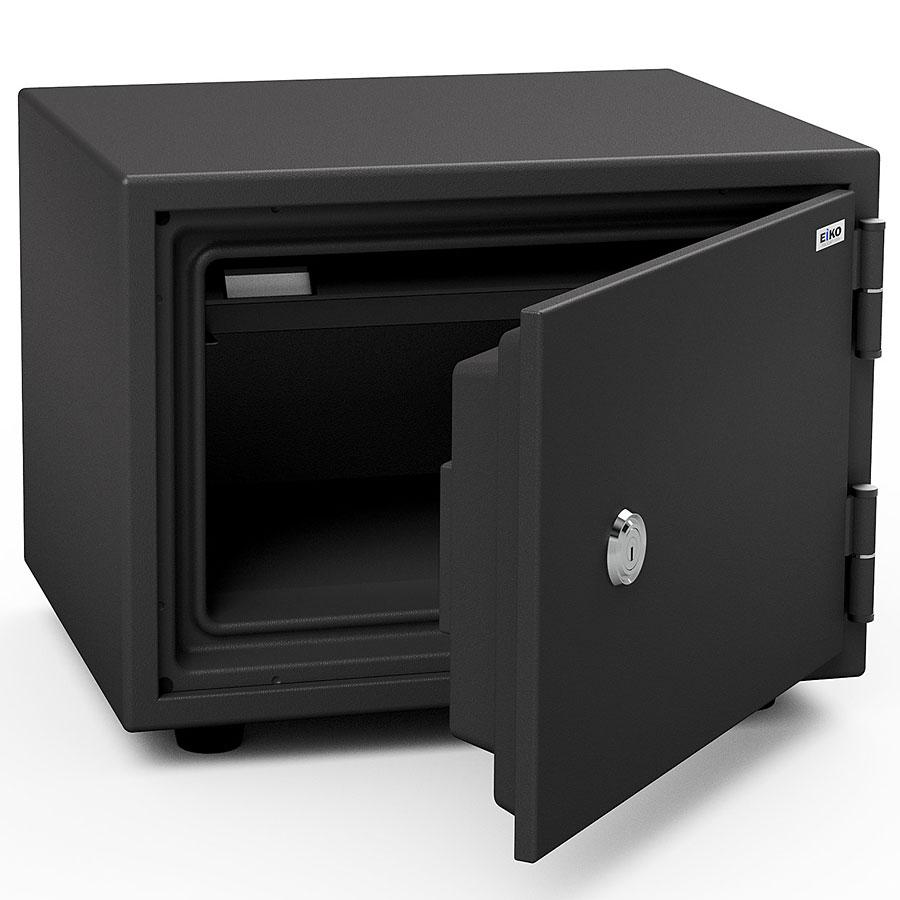 エーコー 家庭用小型耐火金庫 STANDARD BSS-K (シリンダー式) A4横対応 1時間耐火 19.5L トレー1枚「EIKO」 50kg | ブランド登録なし | 01