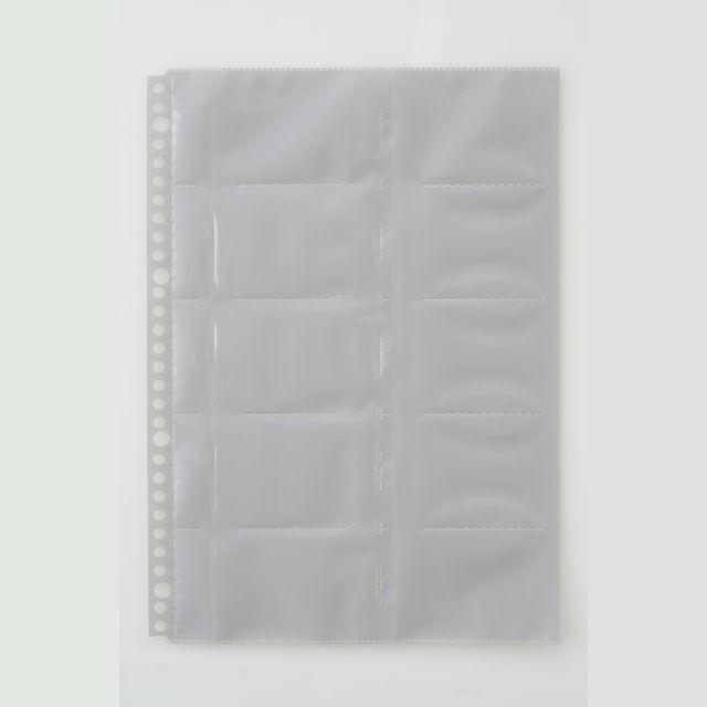 LIHIT LAB.＜リヒトラブ＞ 名刺帳ポケット　A4S　10枚入り（200名分)　A5045 | 