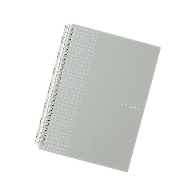 LIHIT LAB.＜リヒトラブ＞ hirakuno ツイストノート A5　シルバー　N1673-26 | 