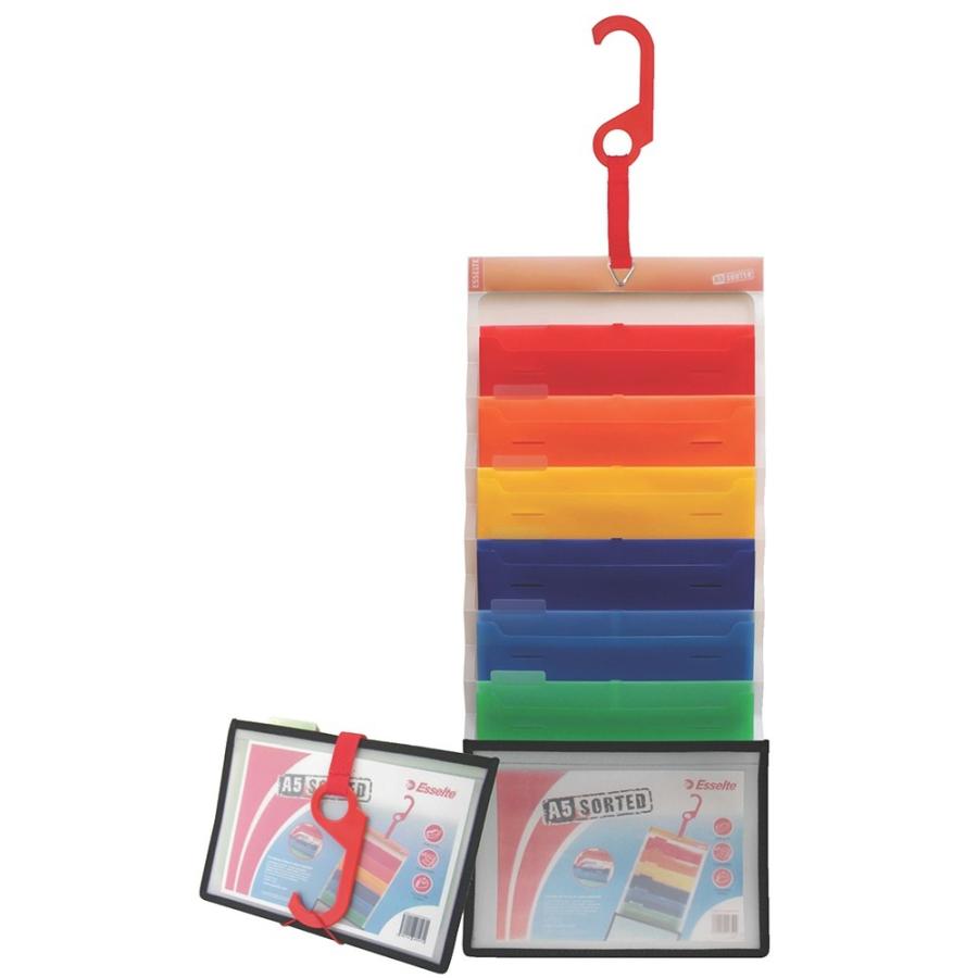 Esselte　エセルテ　Ａ５ソーテッド６段　レインボー　22360 アコブランズ・ジャパン | 