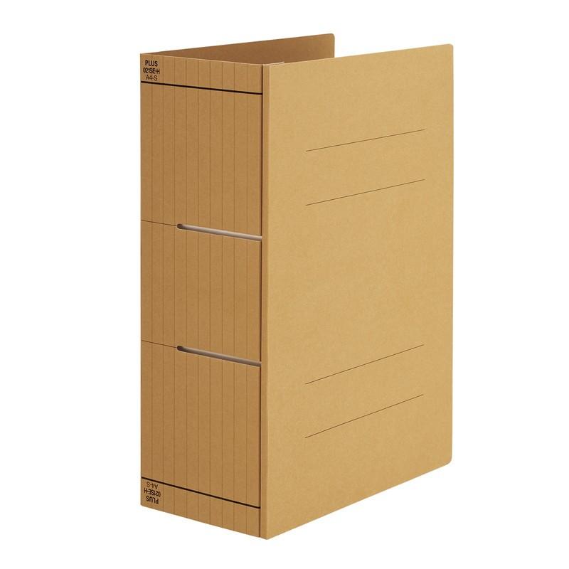 プラス(PLUS) フラットファイル A4縦 2穴 背幅伸縮タイプ クラフト 厚とじ A4-S FL-021SE-H 10冊パック 88-960 | PLUS