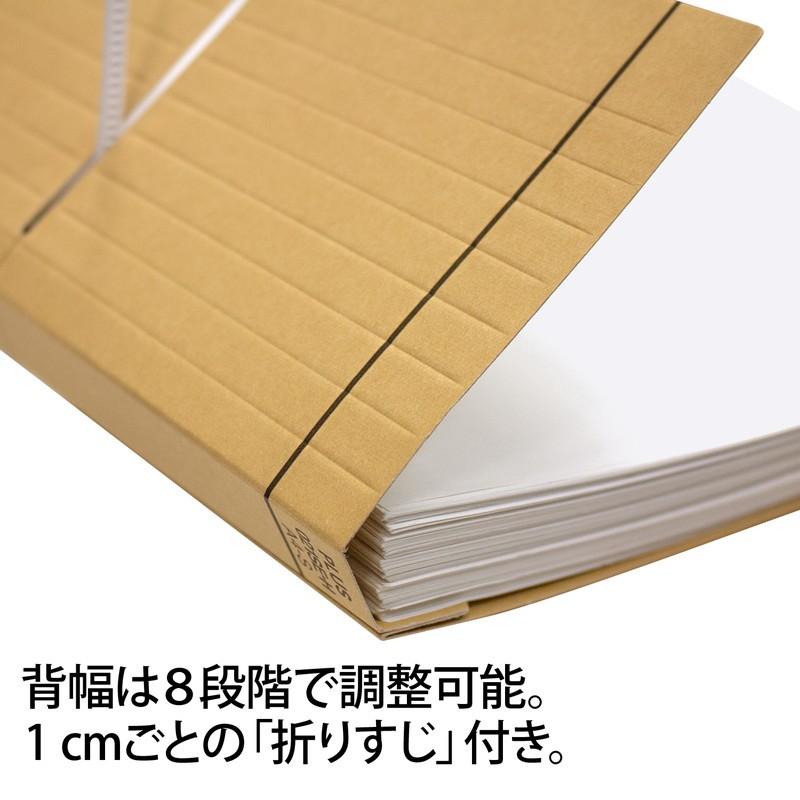 プラス(PLUS) フラットファイル A4縦 2穴 背幅伸縮タイプ クラフト 厚とじ A4-S FL-021SE-H 10冊パック 88-960 | PLUS | 05