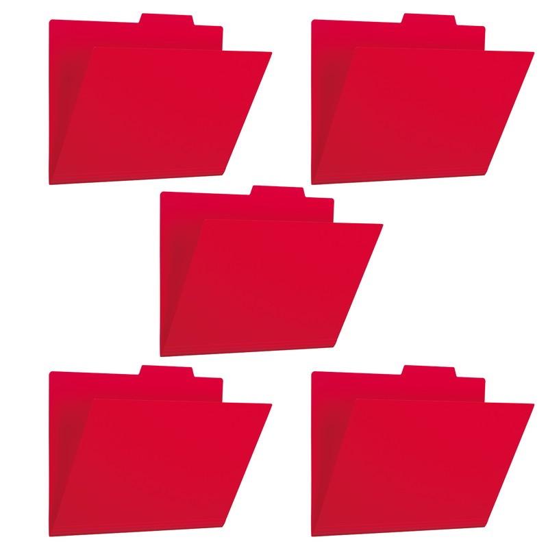 プラス(PLUS) ファイル PP個別フォルダー + A4 レッド 5枚パック FL-161IF 86-808 | PLUS