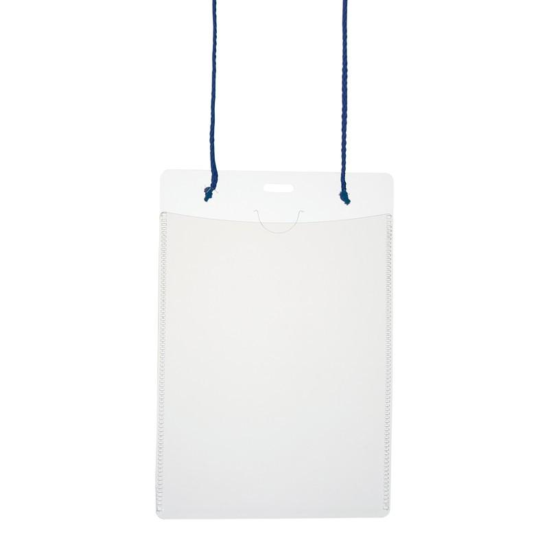 プラス(PLUS) 名札 ネームタッグ 吊り下げ式 イベント用 はがきサイズ 50枚 CT-E2 ブルー 84-802 | PLUS