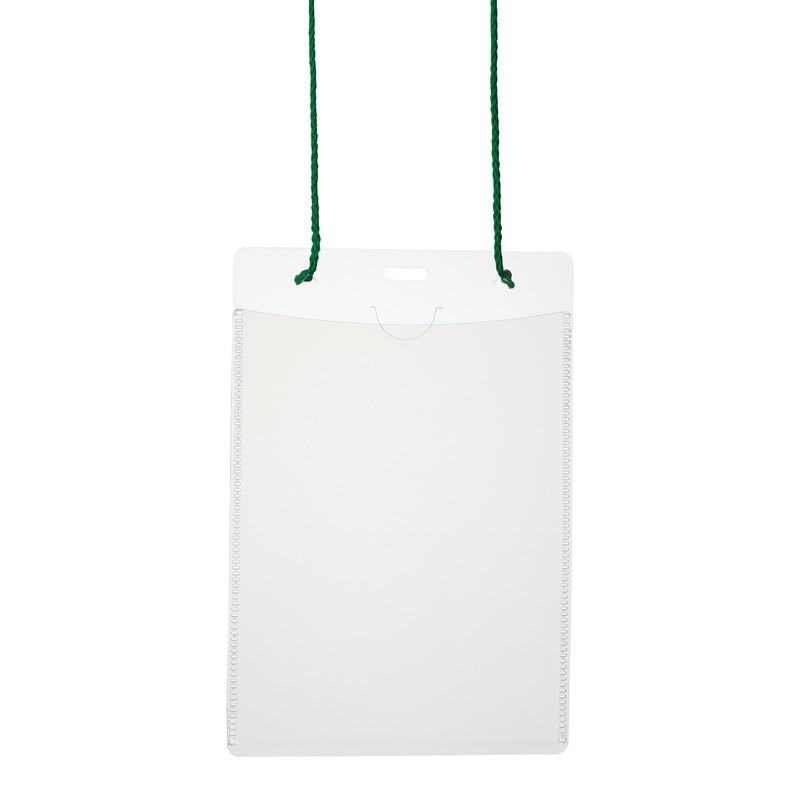 プラス(PLUS) 名札 ネームタッグ 吊り下げ式 イベント用 はがきサイズ 50枚 CT-E2 グリーン 84-803 | PLUS