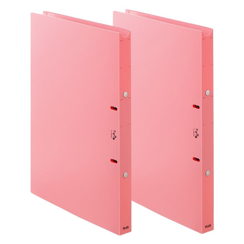 プラス(PLUS)  たすけあ 利用者カルテ リングファイル ピンク 30冊パック 98-049*30　FL-804RF | PLUS