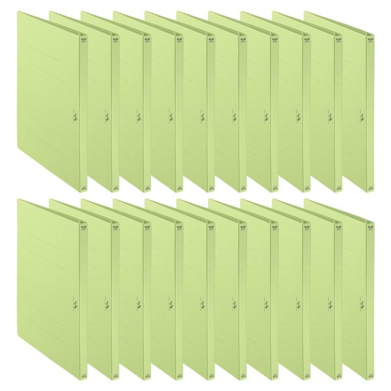 プラス(PLUS)  たすけあ 利用者カルテ フラットファイル　グリーン　10冊パック*10　計100冊 98-060*10　FL-805FF | PLUS