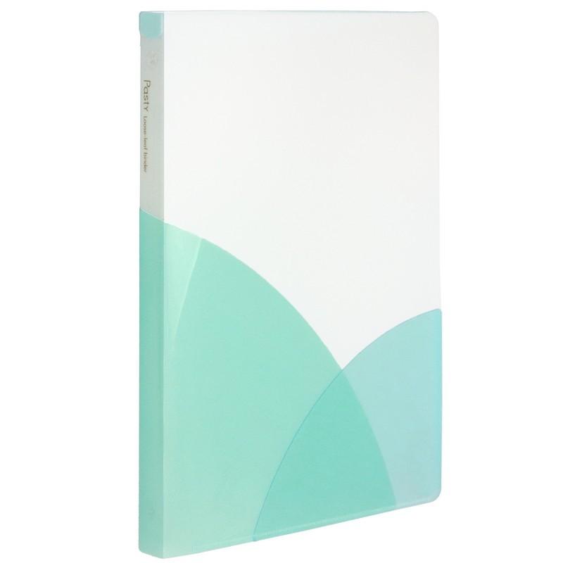 プラス(PLUS) ルーズリーフバインダー Pasty パスティ スリム B5 縦 ソーダブルー 98-794　FC-790PR | PLUS