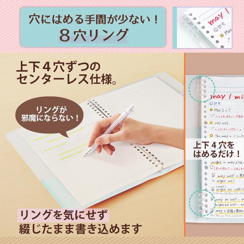 プラス(PLUS) ルーズリーフバインダー Pasty パスティ スリム B5 縦 ソーダブルー 98-794　FC-790PR | PLUS | 02