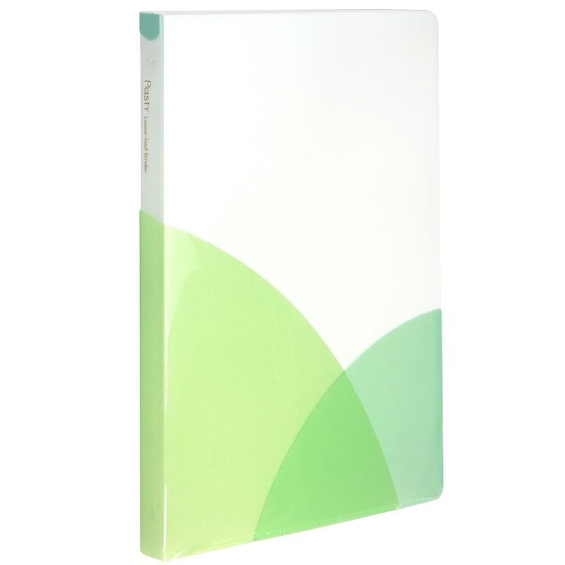 プラス(PLUS) ルーズリーフバインダー Pasty パスティ スリム B5 縦 マスカットグリーン 98-795　FC-790PR | PLUS