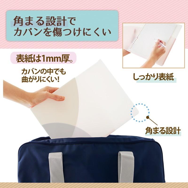 プラス(PLUS) ルーズリーフバインダー Pasty パスティ スリム B5 縦 バニラホワイト 98-797　FC-790PR | PLUS | 07