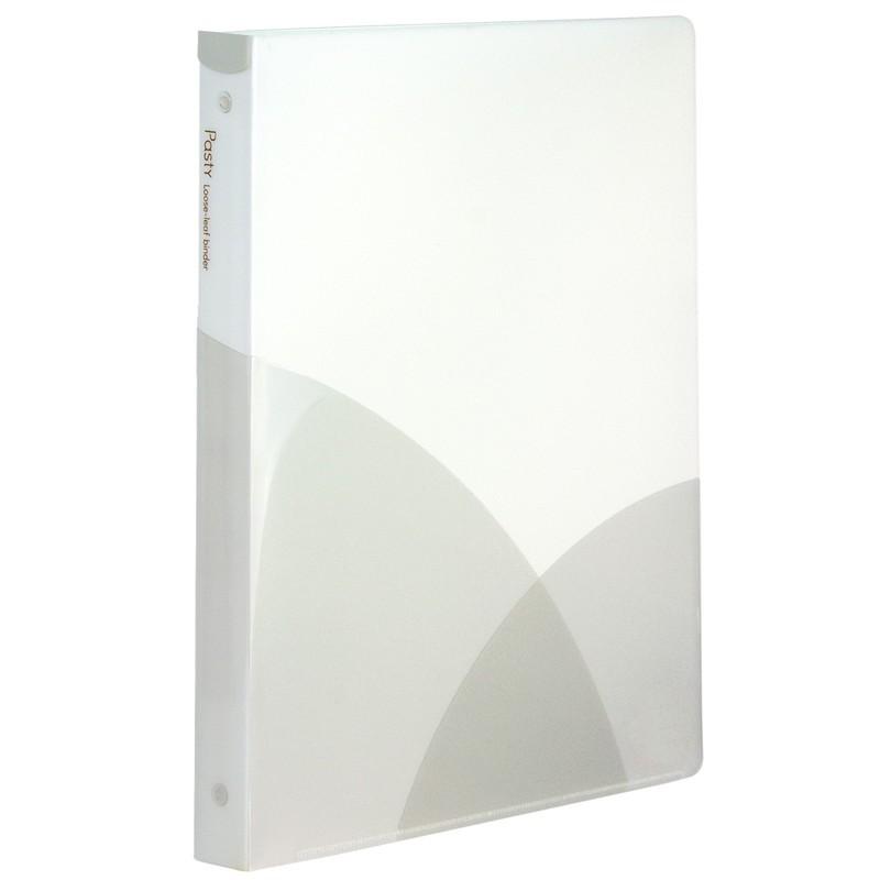 プラス(PLUS) ルーズリーフバインダー Pasty パスティ　ワイド B5 縦 バニラホワイト 98-817　FC-810PR | PLUS