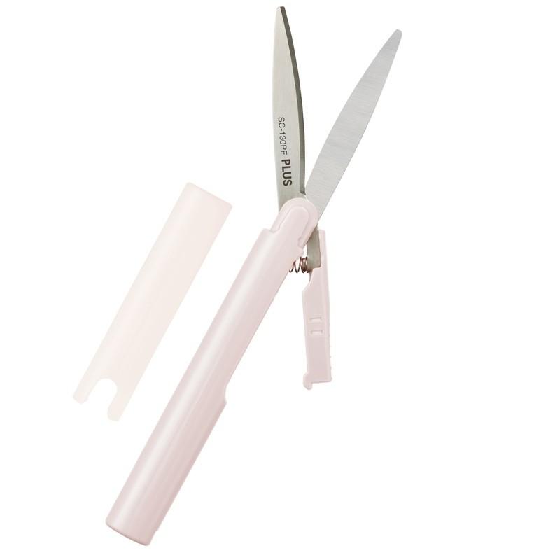 プラス(PLUS) 携帯はさみ フィットカットカーブ ツイッギー フッ素コート ソフトベージュ 34-246　SC-130PF | PLUS | 02