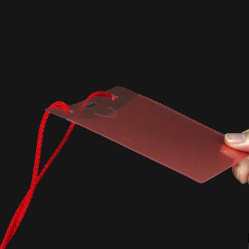 プラス(PLUS) 名札 ネームタッグ 吊り下げ イベント用 ケース色付 50枚 レッド 84-907　CT-EC1 | PLUS | 02