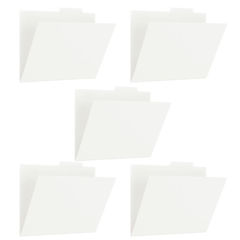 プラス(PLUS) ファイル PP個別フォルダー + A4 ホワイト 5枚パック 86-810 FL-161IF 個別フォルダ 整理 バインダー | PLUS