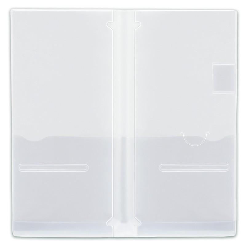 プラス(PLUS) ノートカバー カ.クリエ A4×1/3 カバー 2冊用 5セット 透明 77-999 x5　NO-604CV | PLUS