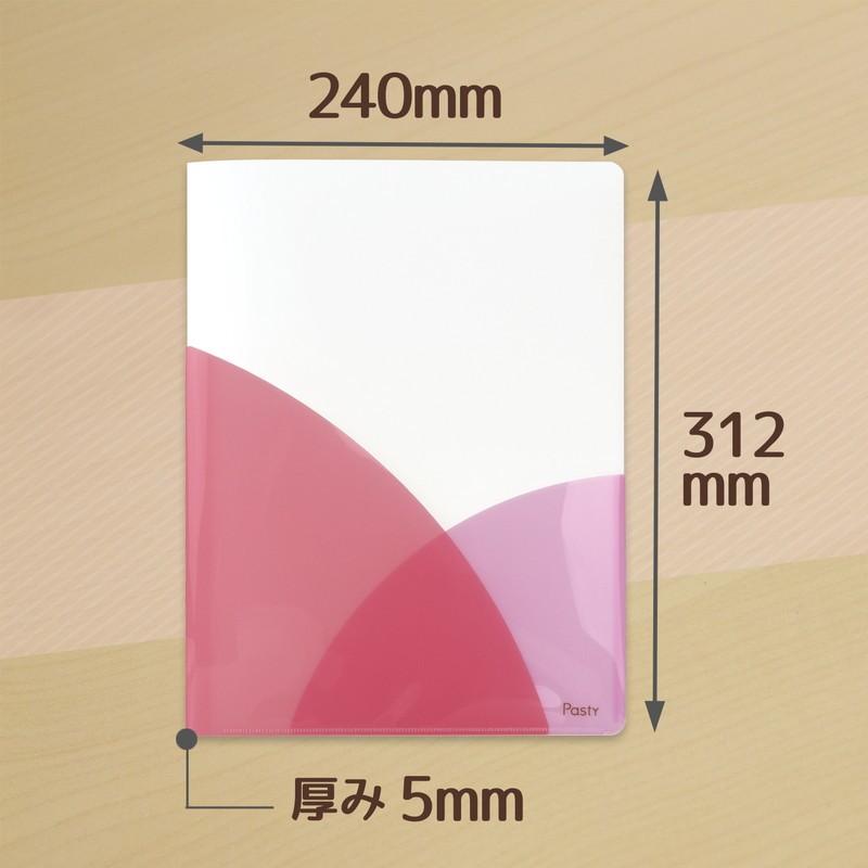 プラス(PLUS) スリムホルダーファイル A4 4ポケット Pasty パスティ FC-860SHF チェリーピンク 98-861 | PLUS | 07