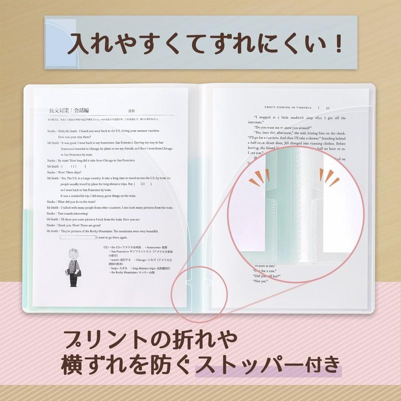 プラス(PLUS) スリムホルダーファイル A4 4ポケット Pasty パスティ FC-860SHF ソーダブルー 98-864 | PLUS | 02