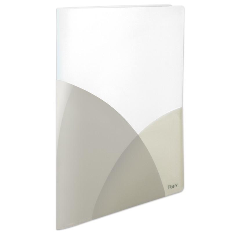 【欠品中：1月中旬入荷予定】プラス(PLUS) スリムホルダーファイル A4 4ポケット Pasty パスティ FC-860SHF バニラホワイト 98-867 | PLUS