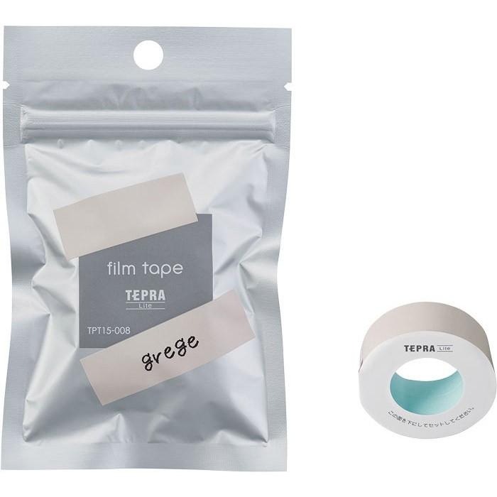 キングジム＜KING JIM＞ テプラ　Lite　フィルムテープ　15mm　グレージュ TPT15-008 | TEPRA Lite
