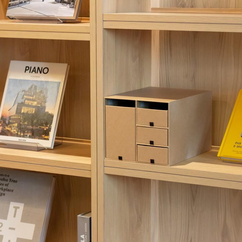 プラス(PLUS) 収納ボックス リビングポスト II (LIVING POST) Y4S 小物整理箱 クラフト LP-201Y4-L 85-661 | PLUS | 01