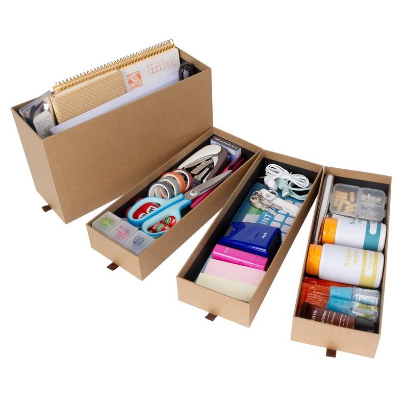 プラス(PLUS) 収納ボックス リビングポスト II (LIVING POST) Y4S 小物整理箱 クラフト LP-201Y4-L 85-661 | PLUS | 03