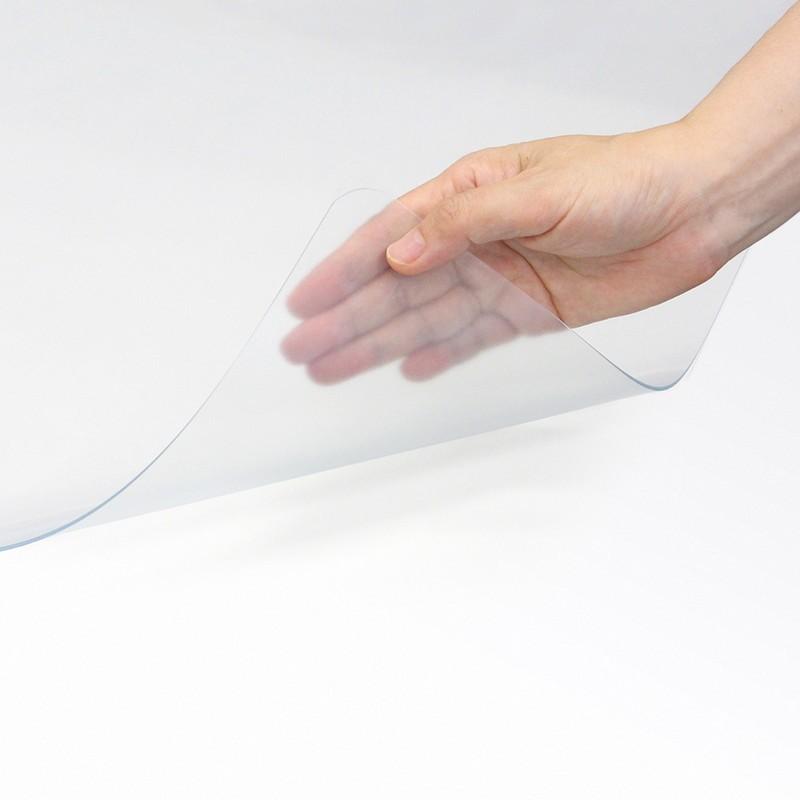 プラス (PLUS) デスクマット 透明 非転写 フッ素 ラミネート 1.2mm厚 1190 × 690mm シングル 41-166　DM-127FRS | PLUS