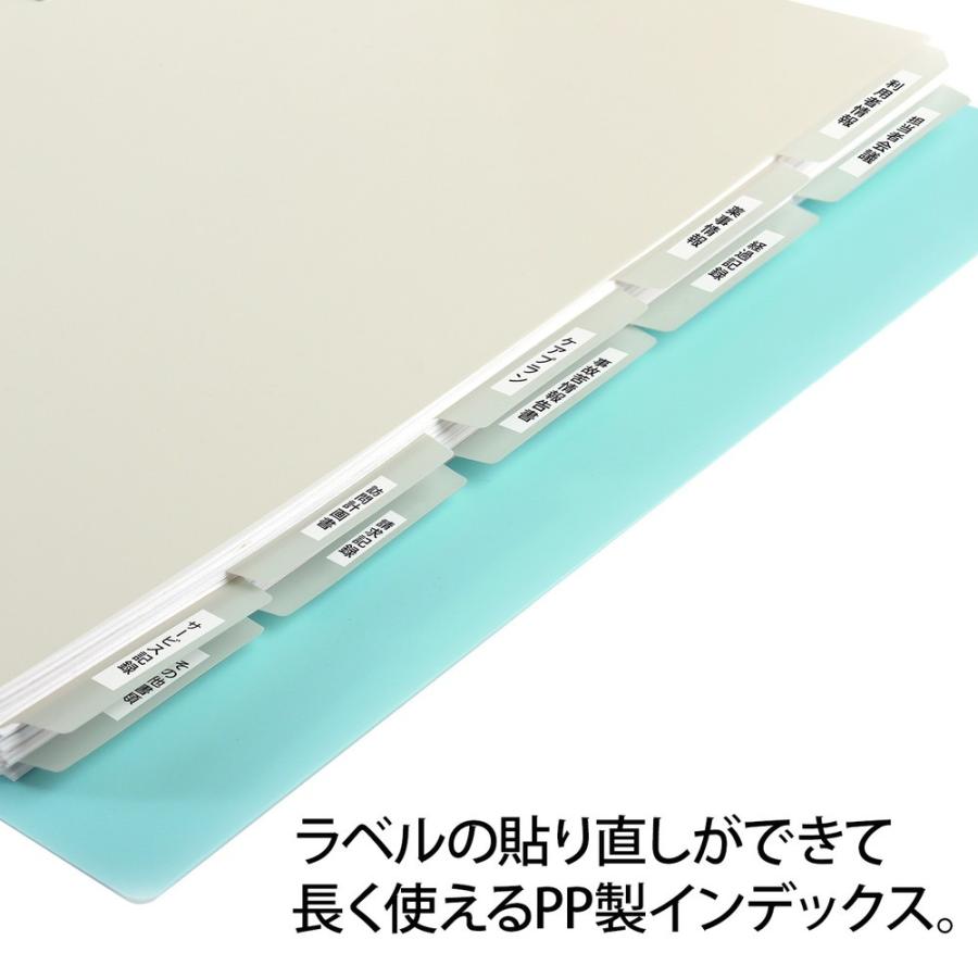 プラス(PLUS) たすけあ インデックス A4 2穴 ラベルがはがせる 印字なし 5山×2 98-081 | PLUS | 01
