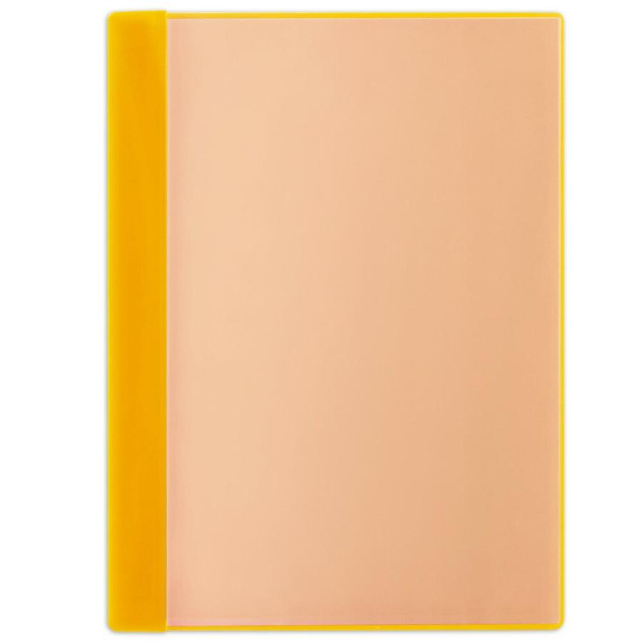 プラス(PLUS) クリアーファイル 通知表ファイル A4 縦入れ 6ポケット オレンジ 79-875 | PLUS