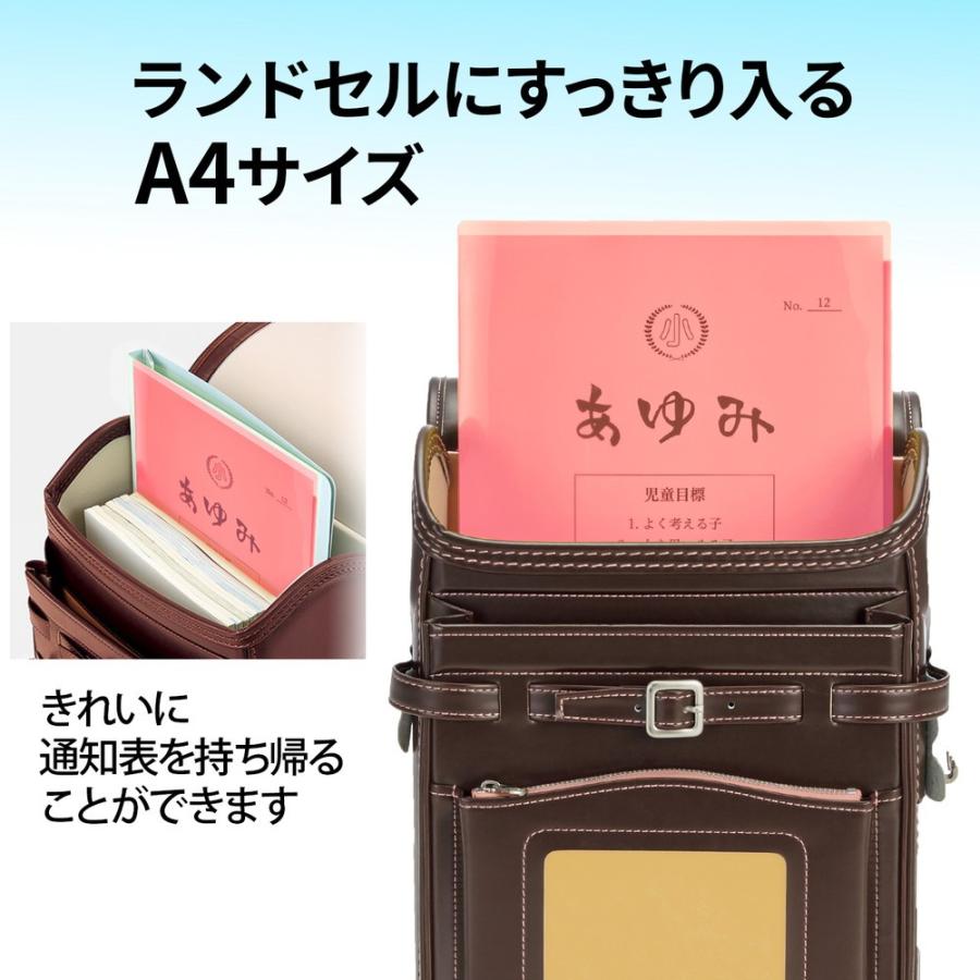 プラス(PLUS) クリアホルダー 通知表ホルダー 6ポケット 見開き収容可 ピンク FL-200SF 79-823 | PLUS | 04