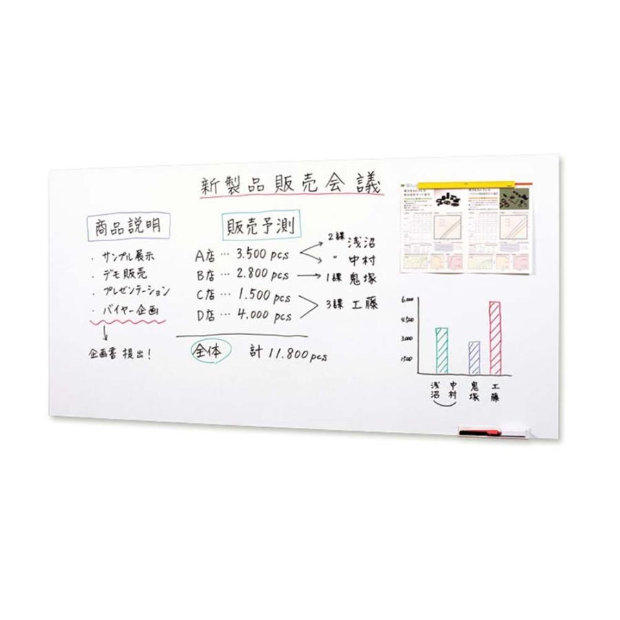 マグエックス マグネットホワイトボードシート 特大 MSHW-90120-M | ブランド登録なし | 02