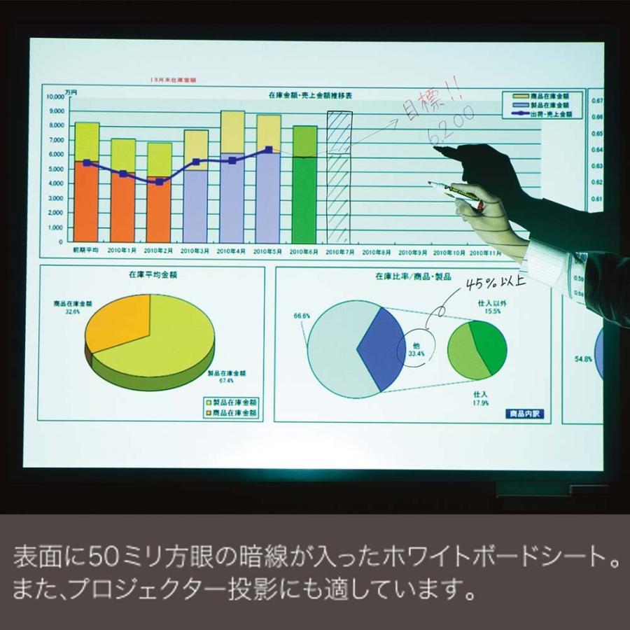 マグエックス 暗線入マグネットホワイトボードシート 中 MSHP-4560-M | ブランド登録なし | 02