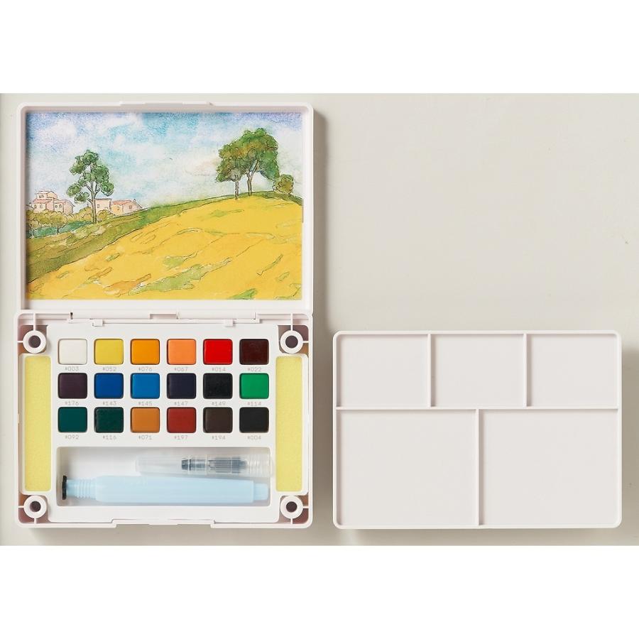 サクラクレパス プチカラー 水筆入り 18色セット NCW-18H | サクラクレパス | 01