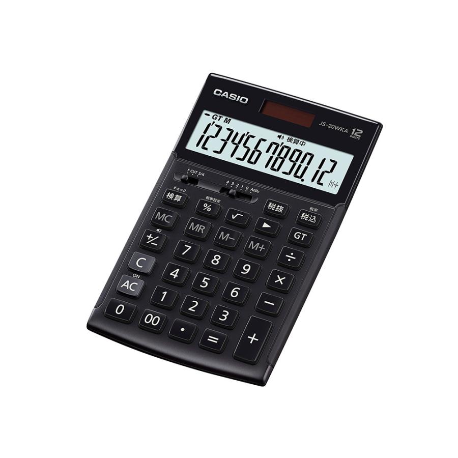 カシオ CASIO 検算機能搭載 本格実務電卓 JS-20WKA-BK-N | CASIO | 01