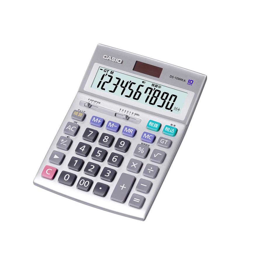 カシオ CASIO 検算機能搭載 本格実務電卓 DS-10WKA-N | CASIO | 01