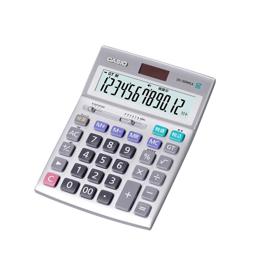 カシオ CASIO 検算機能搭載 本格実務電卓 DS-20WKA-N | CASIO | 01