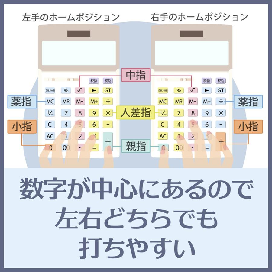 カシオ CASIO 検算機能搭載 本格実務電卓 DS-20WKA-N｜econvecoco｜06