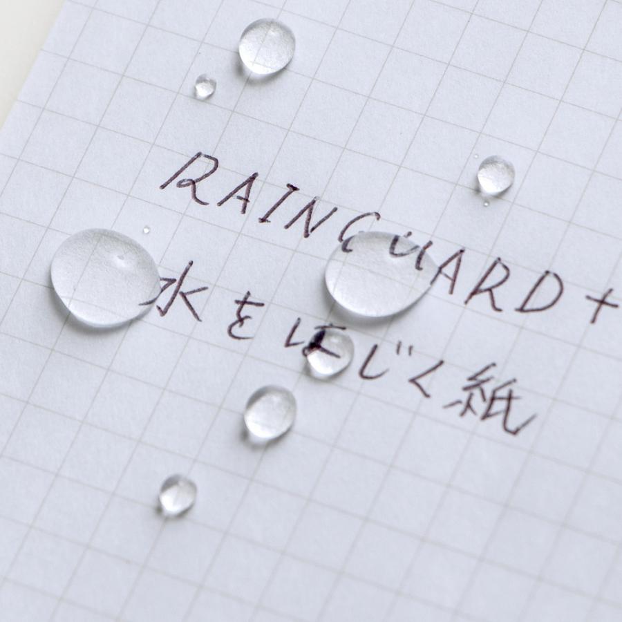 日本ノート レインガード＋ (プラス) B7 方眼罫 グリーン 5冊セット SW240G×5 撥水 耐水 水濡れ メモ帳 アウトドア 野外 キャンプ 地震 災害 防災 | APICA | 06