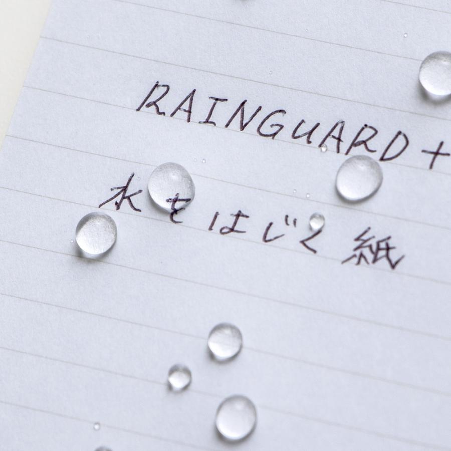 日本ノート レインガード＋ (プラス) B7 天綴じ B罫 ネイビー 5冊セット SW241NB×5 撥水 耐水 水濡れ メモ帳 アウトドア 野外 キャンプ 地震 災害 防災 | APICA | 06